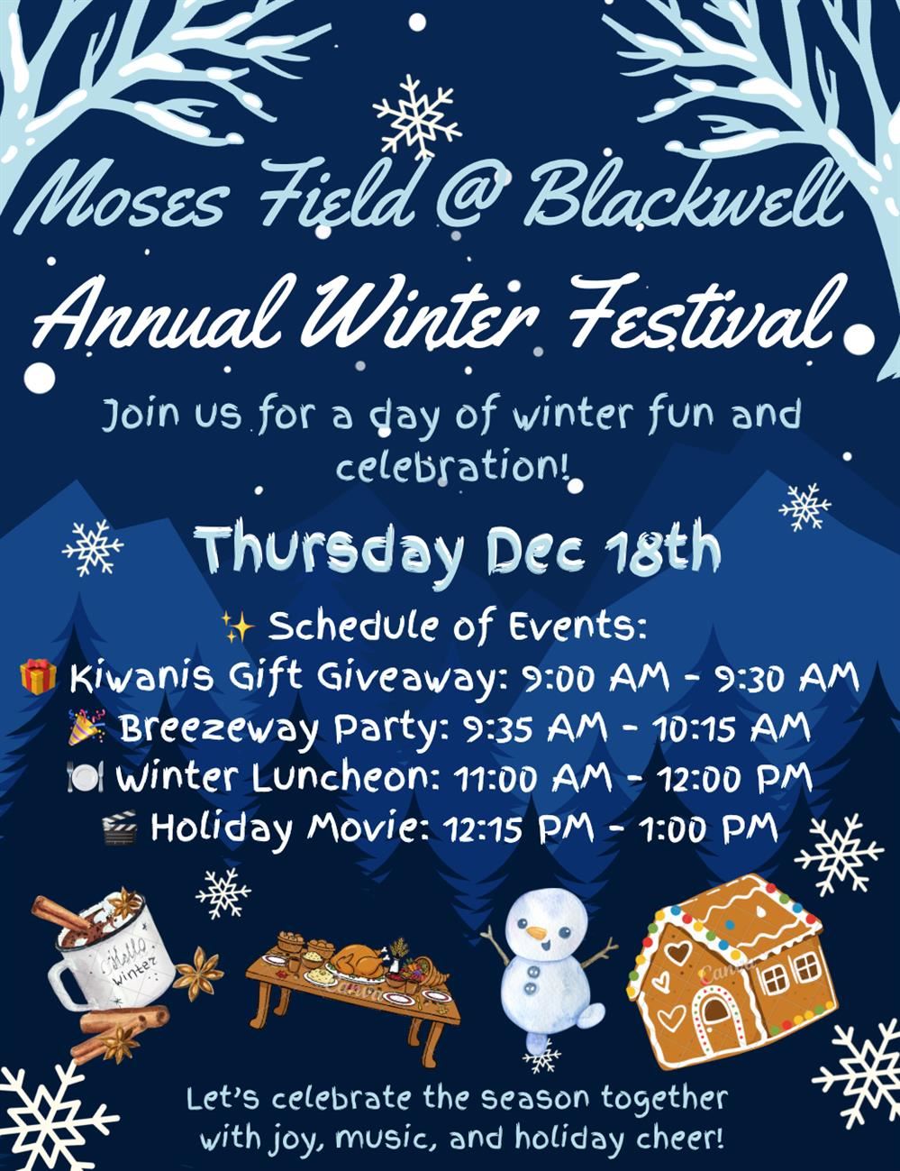  Annual Winter Festival Flyer